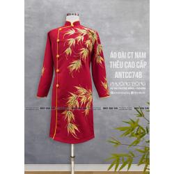 Áo Dài Cách Tân Nam Thêu Cao Cấp ANTCC748